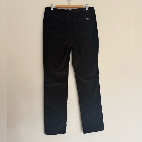 L.L. Bean Women's Favorite Fit Corduroy Pants Black Size 12 M/T Straight Leg - Picture 7 of 12